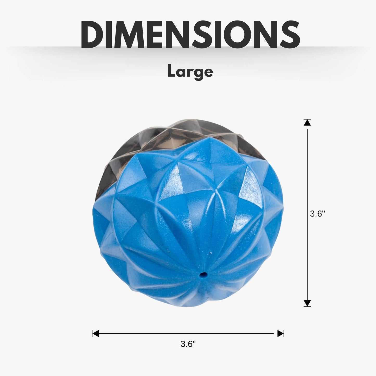 Jojo Modern Pets - Durable Dog Chew Toy with Textured Geometric Ball Design