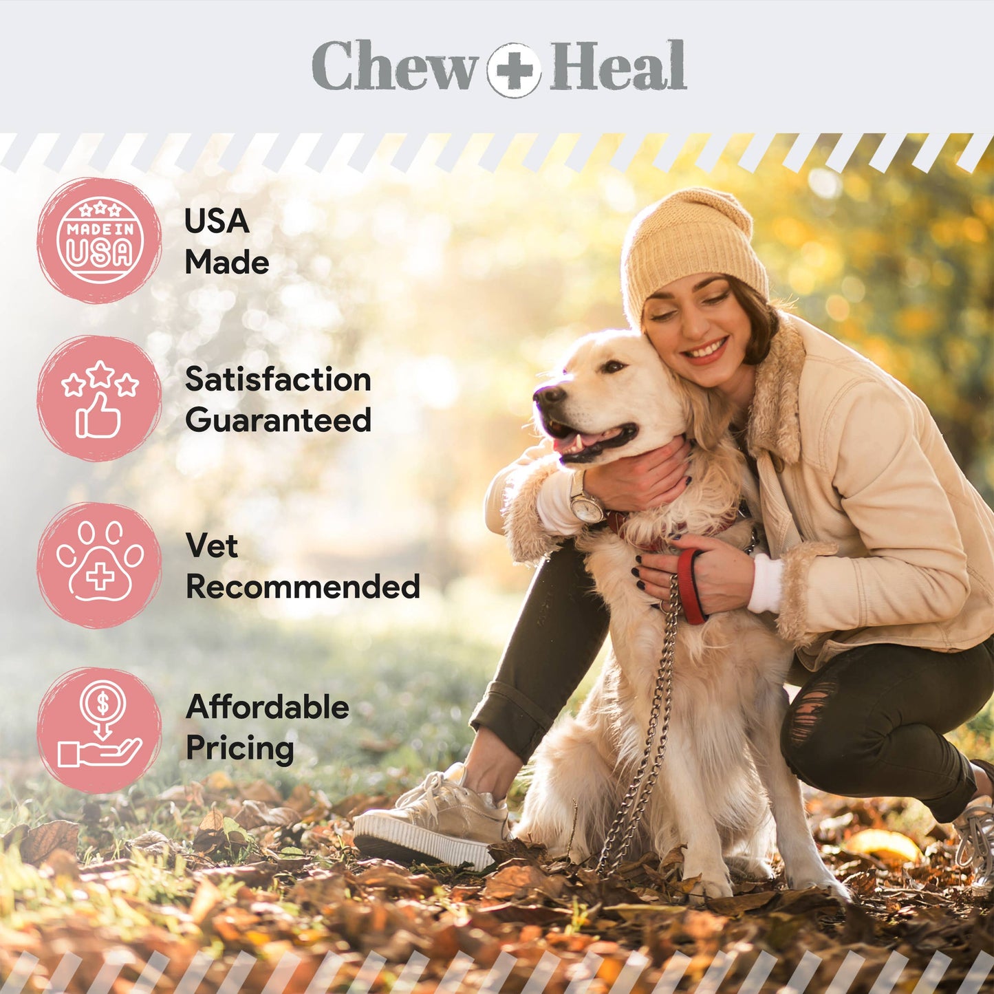 Chew + Heal - Stop the Diarrhea, Anti Diarrhea for Dogs