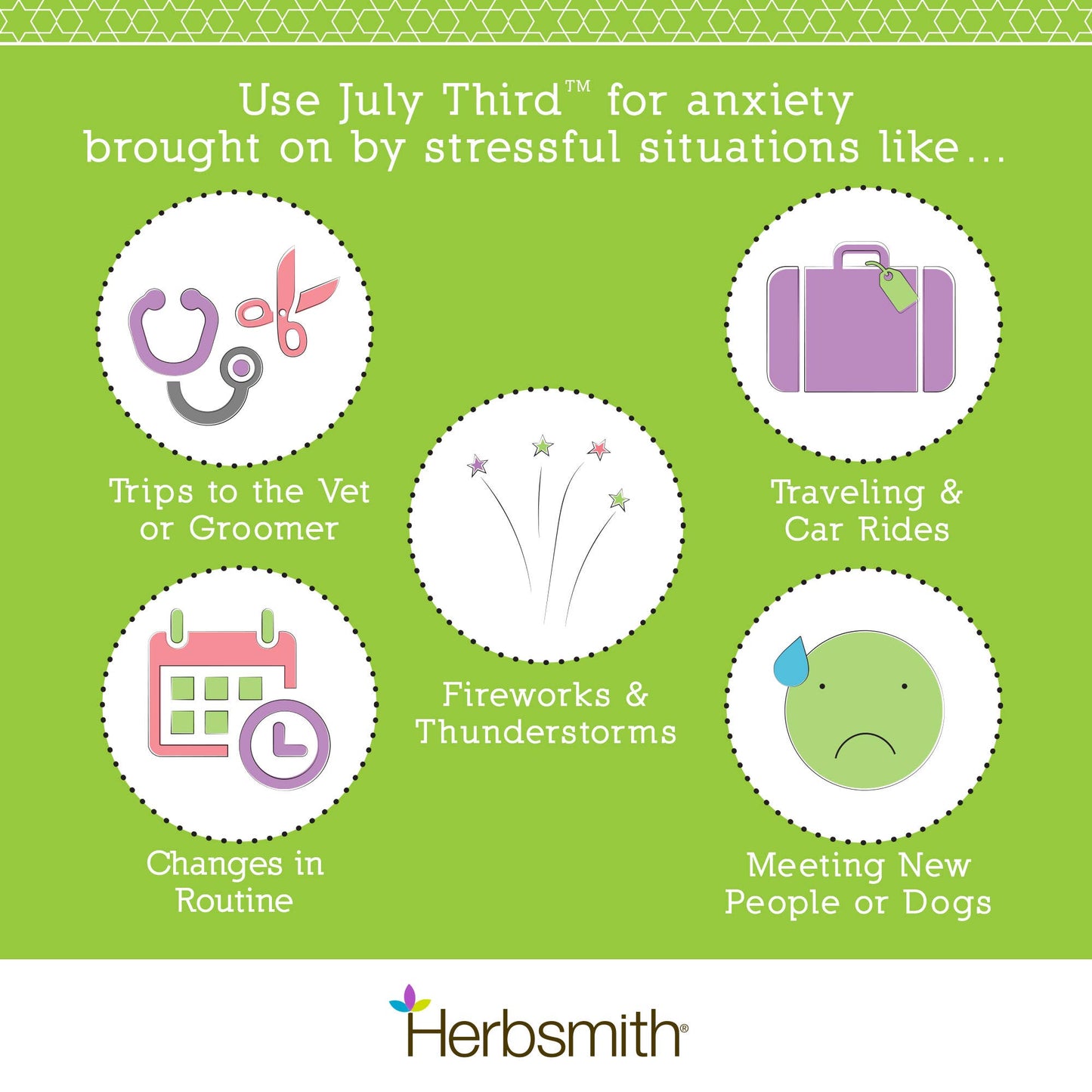 Herbsmith - July Third - Immediate Calming Treats for Dogs