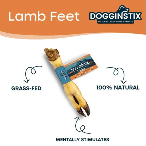 Dogginstix - Lamb Feet- Lamb Trotter Dog Chews