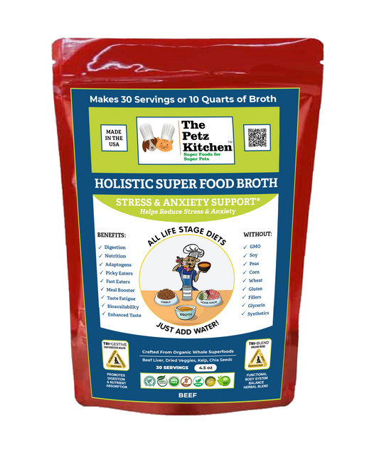 Natura Petz Organics - Super Food Broth Stress & Anxiety Support* the Petz Kitchen Dogs & Cats