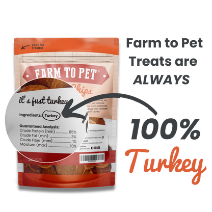 Farm to Pet - Turkey Chips Dog Treats