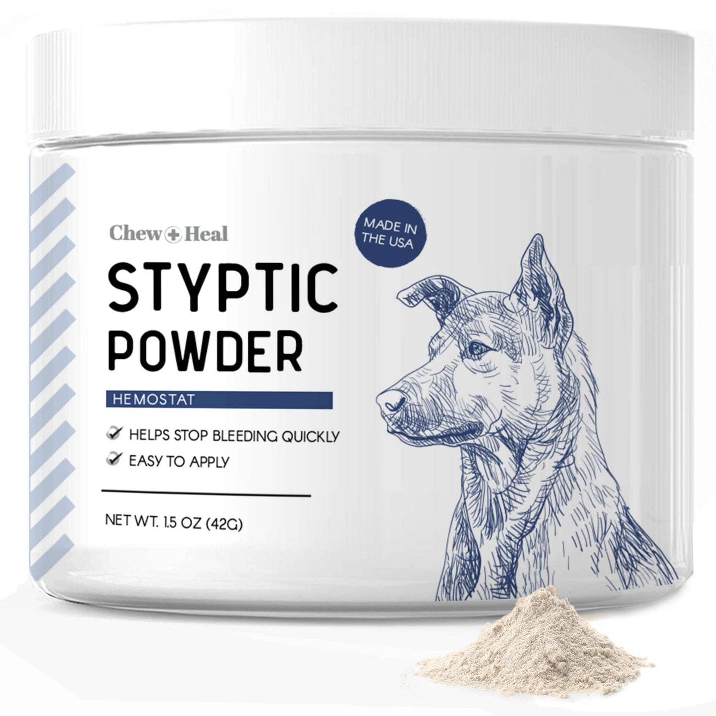 Chew + Heal - Chew + Heal Styptic Powder for Dogs, Cats and Birds