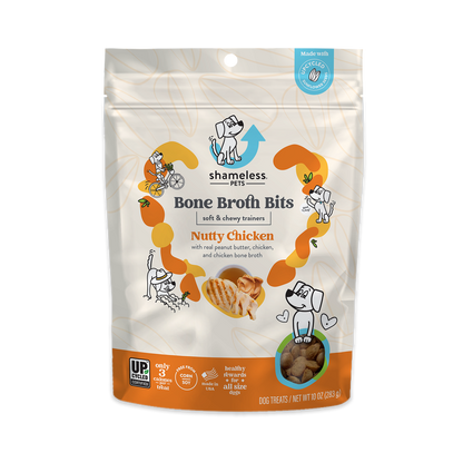 Shameless Pets - Nutty Chicken Bone Broth Dog Training Treats