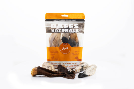 Jojo Modern Pets - All-Natural Premium Lamb Ear Dog Chews (3.5oz Bag)