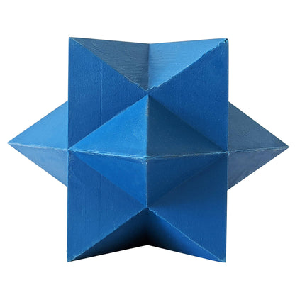 Jojo Modern Pets - Eco-Friendly Durable Geometric Blue Star TPR Dog Chew Toy