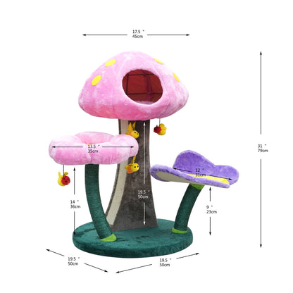 PetPals Group - Catry Wonderland Mushroom Cat Tree