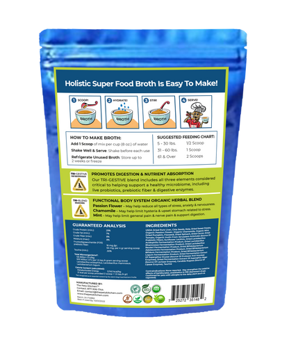 Natura Petz Organics - Super Food Broth Stress & Anxiety Support* the Petz Kitchen Dogs & Cats