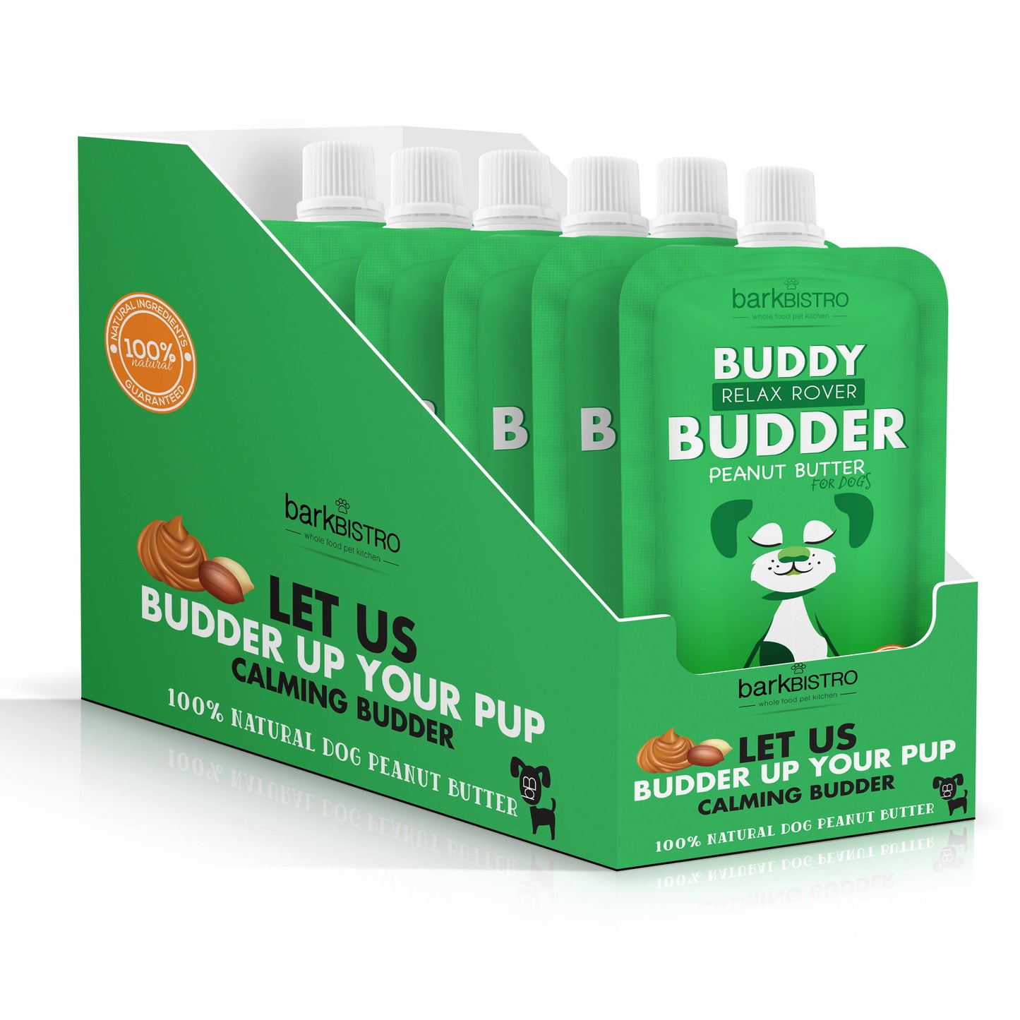 Bark Bistro - Relax Rover Buddy Budder 12pk  ( 4oz Squeeze Packs) 
