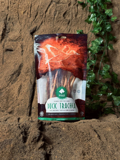 Furever Primal - Bag of 15 Dog Chew: Duck Trachea - Natural Single Ingredient