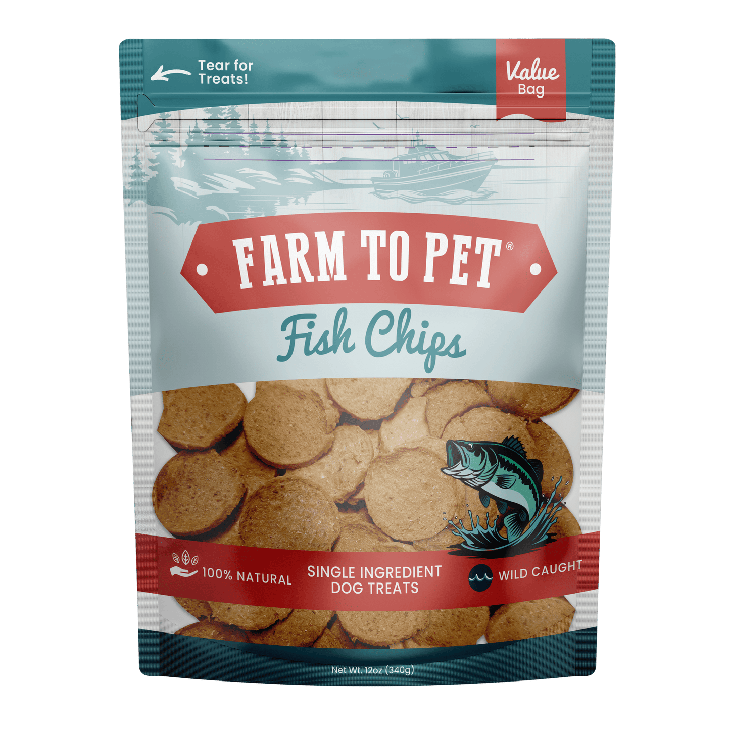 Farm to Pet Healthy Dog Treats - Fish Chips Dog Treats