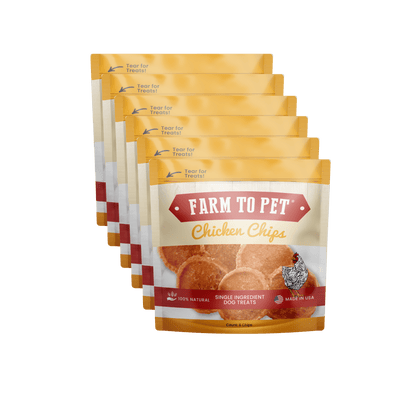 Farm to Pet Healthy Dog Treats - Farm To Pet Chicken Chips Dog Treat Snack Packs – 24 count