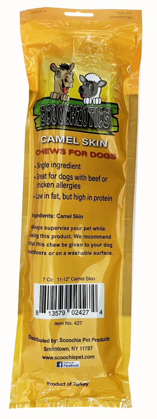 Scoochie Pet Products - 12 inch Camel Skin 7 Ounce Zip Lock Bag