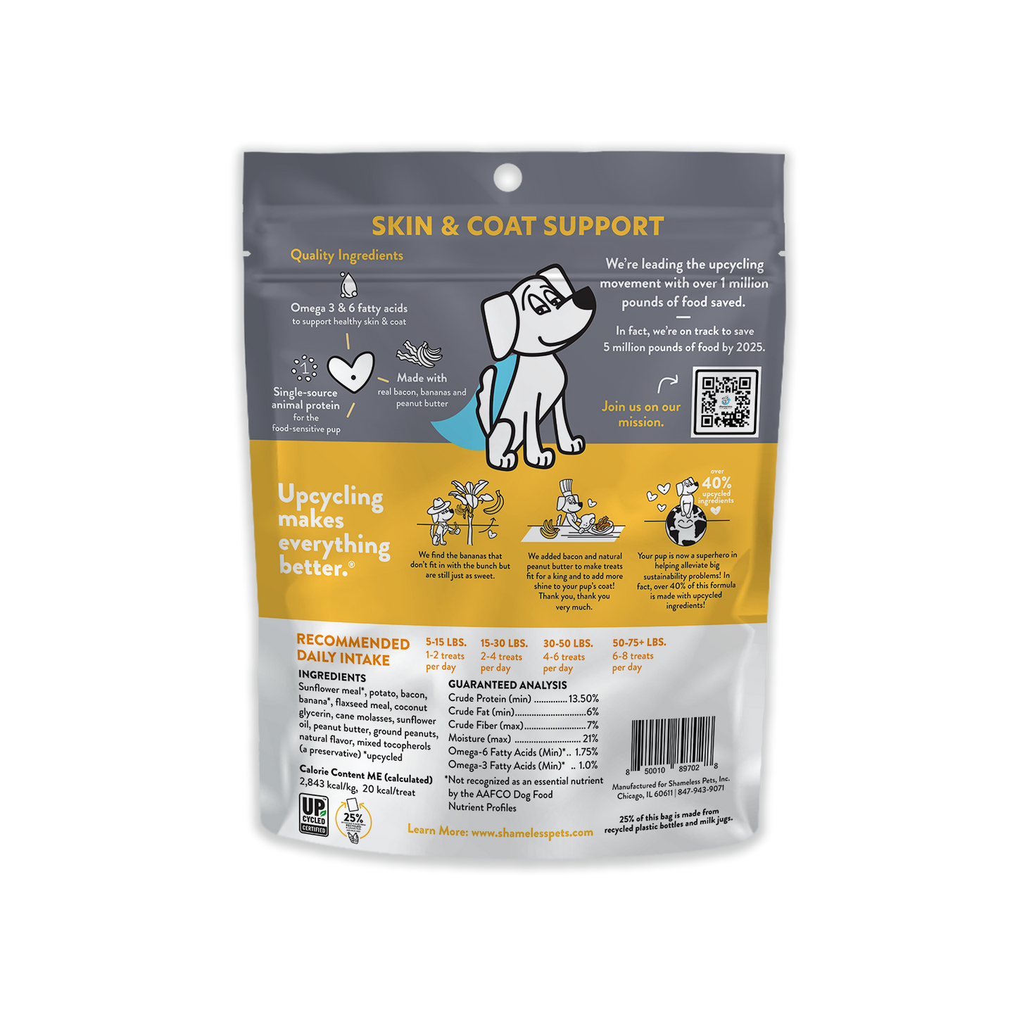 Shameless Pets - Bananas For Bacon Soft Baked Dog Treats