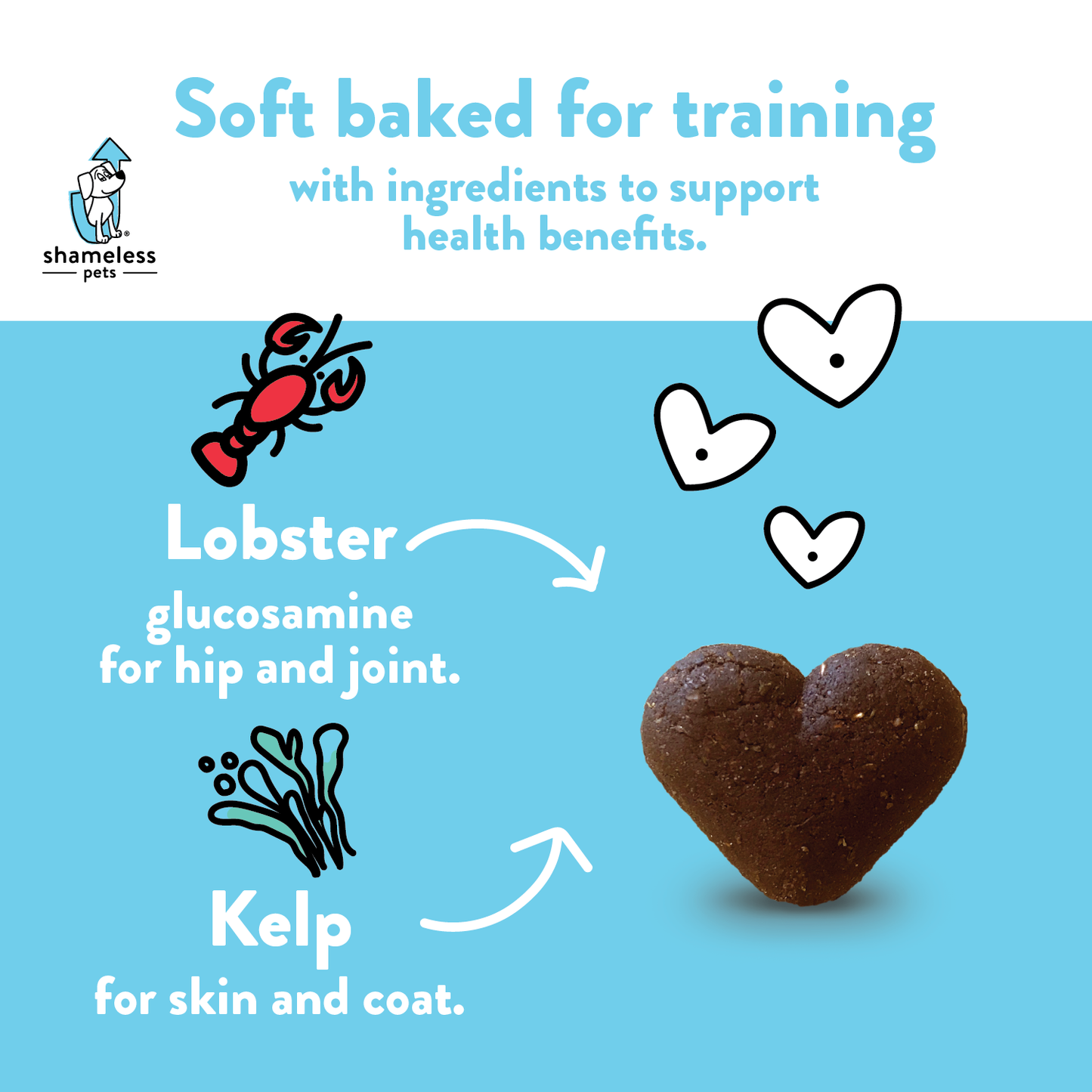 Shameless Pets - Lobster Rollover Soft Baked Dog Treats