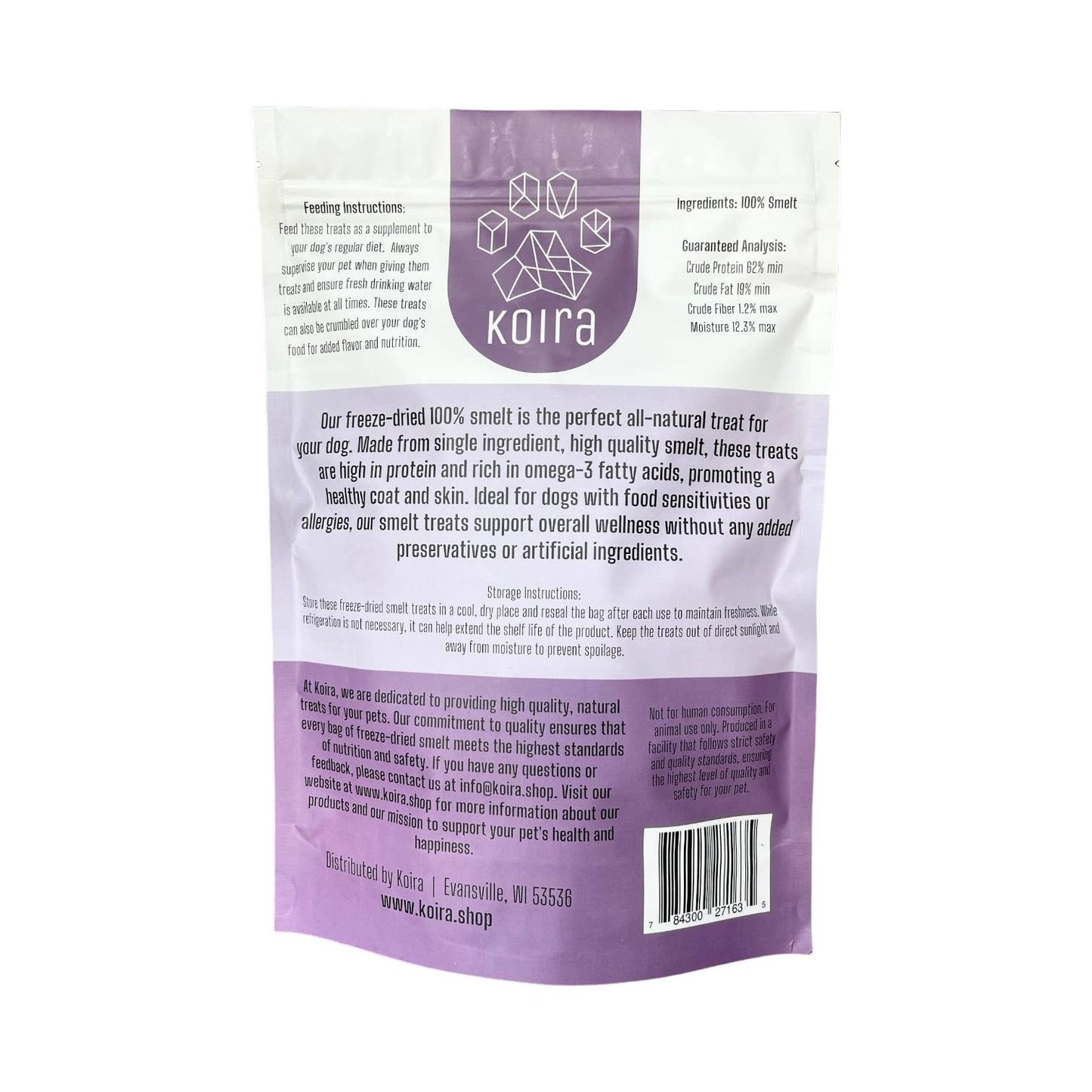 Koira - Freeze-dried Smelt Dog Treats