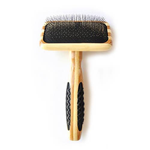 King Wholesale Pet Goods - BASS Slicker Brush Wood Handle Small