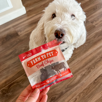Farm to Pet - Beef Chips Snack Packs for Dogs