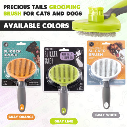 Precious Tails - Precious Tails Retractable Slicker Brush
