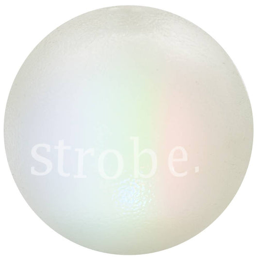 Pet Palette Distribution - Planet Dog Orbee-Tuff Strobe Ball Light Up Dog Toy White