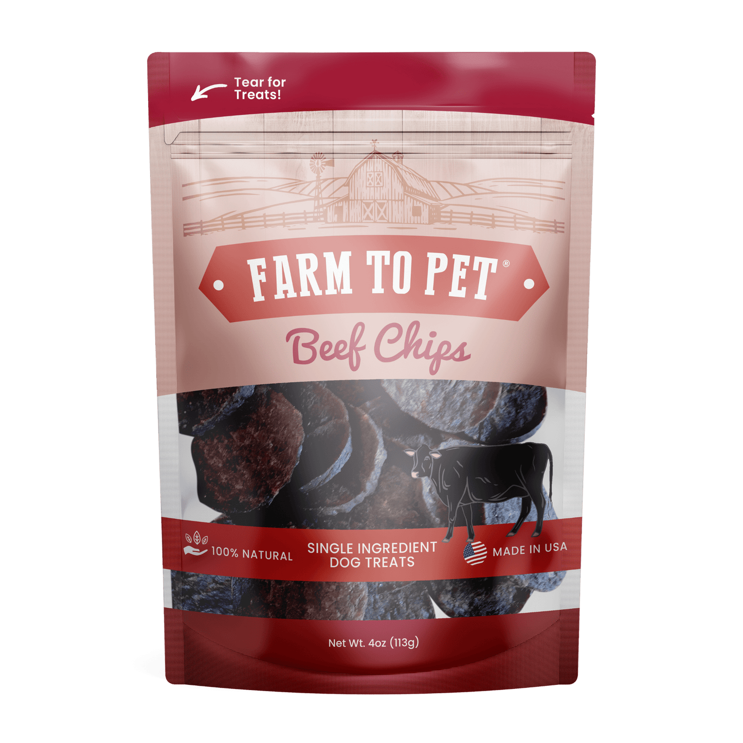 Farm to Pet - Beef Chips Dog Treats