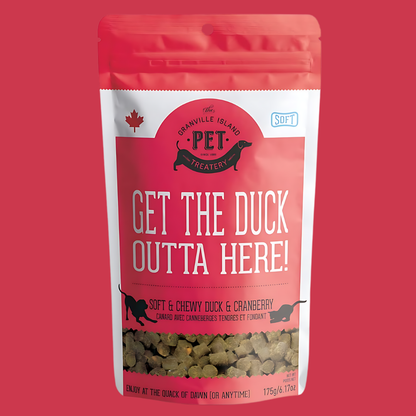 The Granville Island Pet Treatery (USA) - Duck & Cranberry Soft Dog Treats: Chewy & All-Natural
