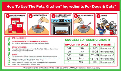 Natura Petz Organics - Goats Milk + Bone Broth Base Max* Joint, Skin & Coat Support Broth* the Petz Kitchen Dog & Cat