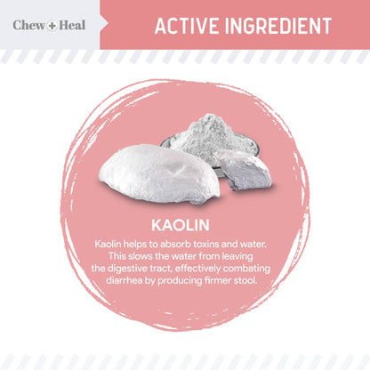 Chew + Heal - Stop the Diarrhea, Anti Diarrhea for Dogs