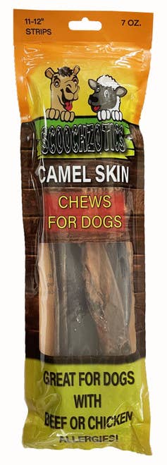 Scoochie Pet Products - 12 inch Camel Skin 7 Ounce Zip Lock Bag