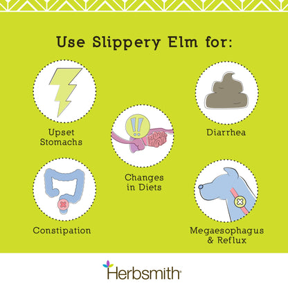 Herbsmith - Slippery Elm - Digestive Support for Dogs and Cats