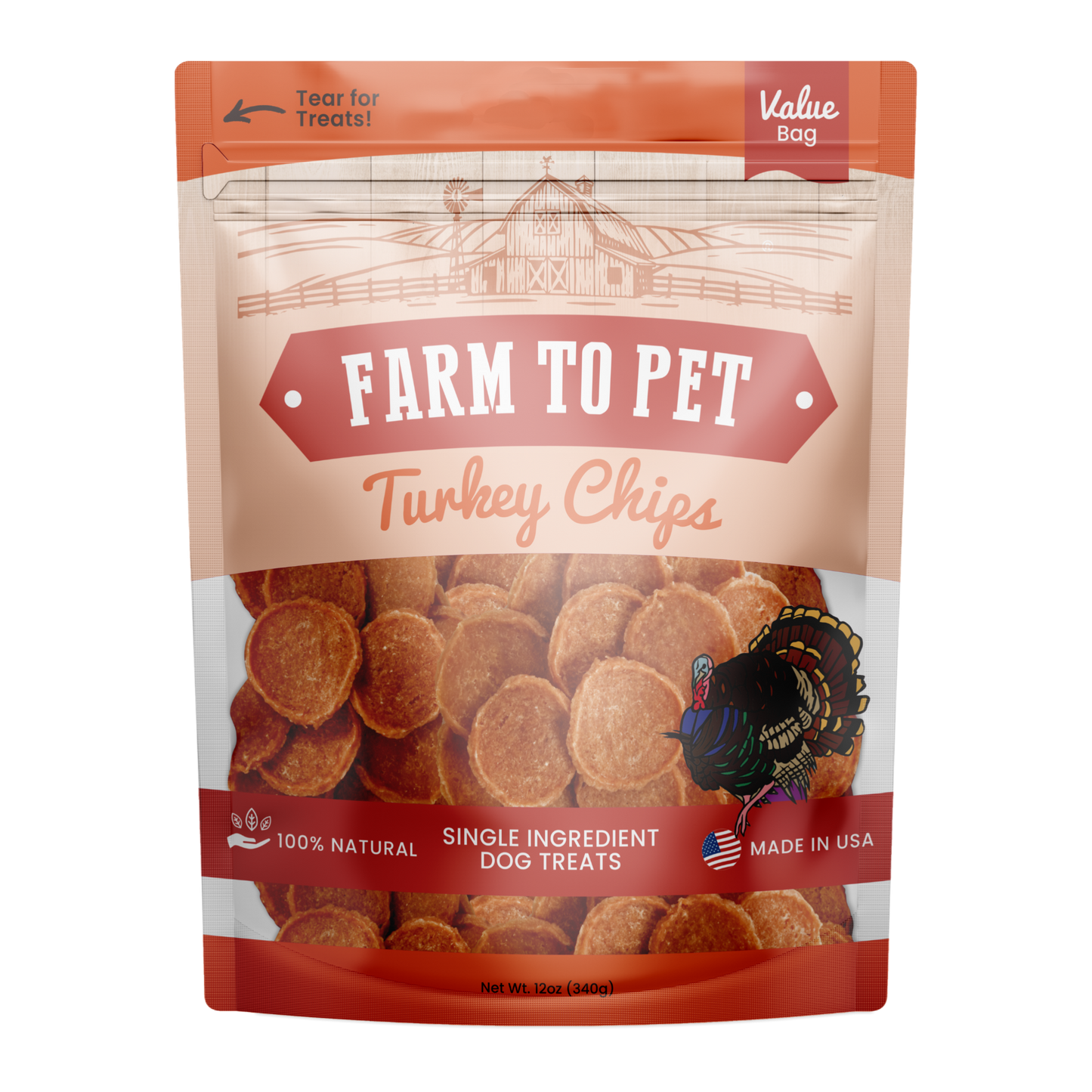 Farm to Pet - Turkey Chips Dog Treats