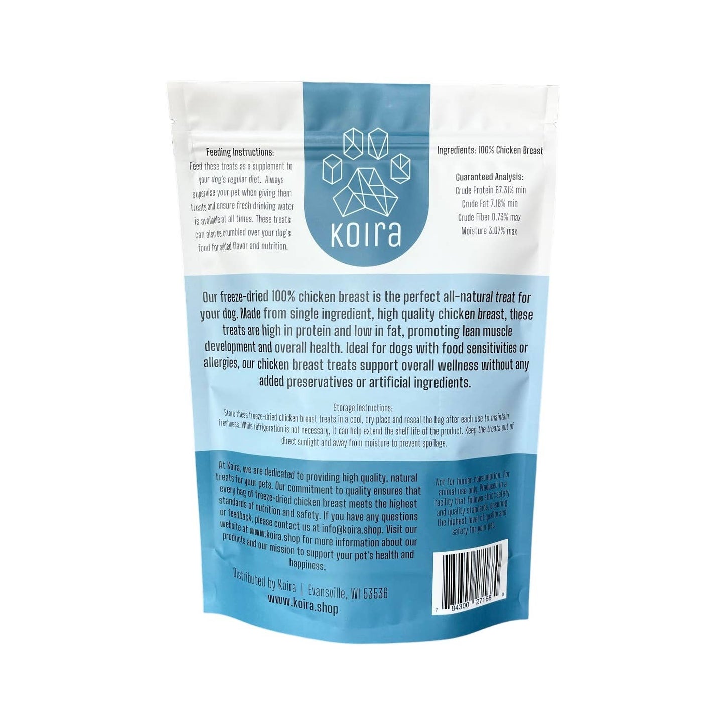 Koira - Freeze- Dried Chicken Breast Dog Treats