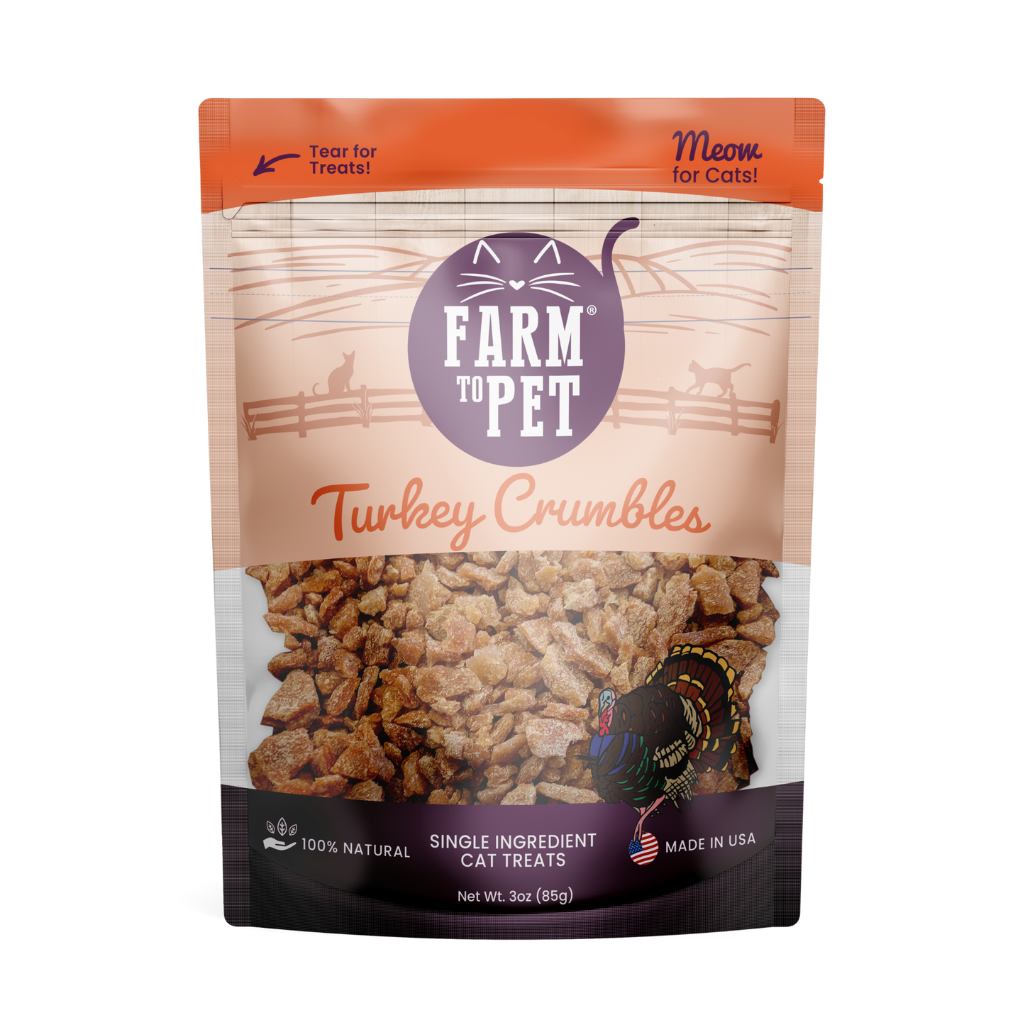 Farm to Pet - Turkey Crumbles for Cats