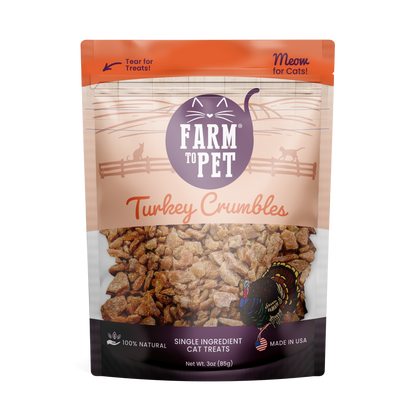 Farm to Pet - Turkey Crumbles for Cats