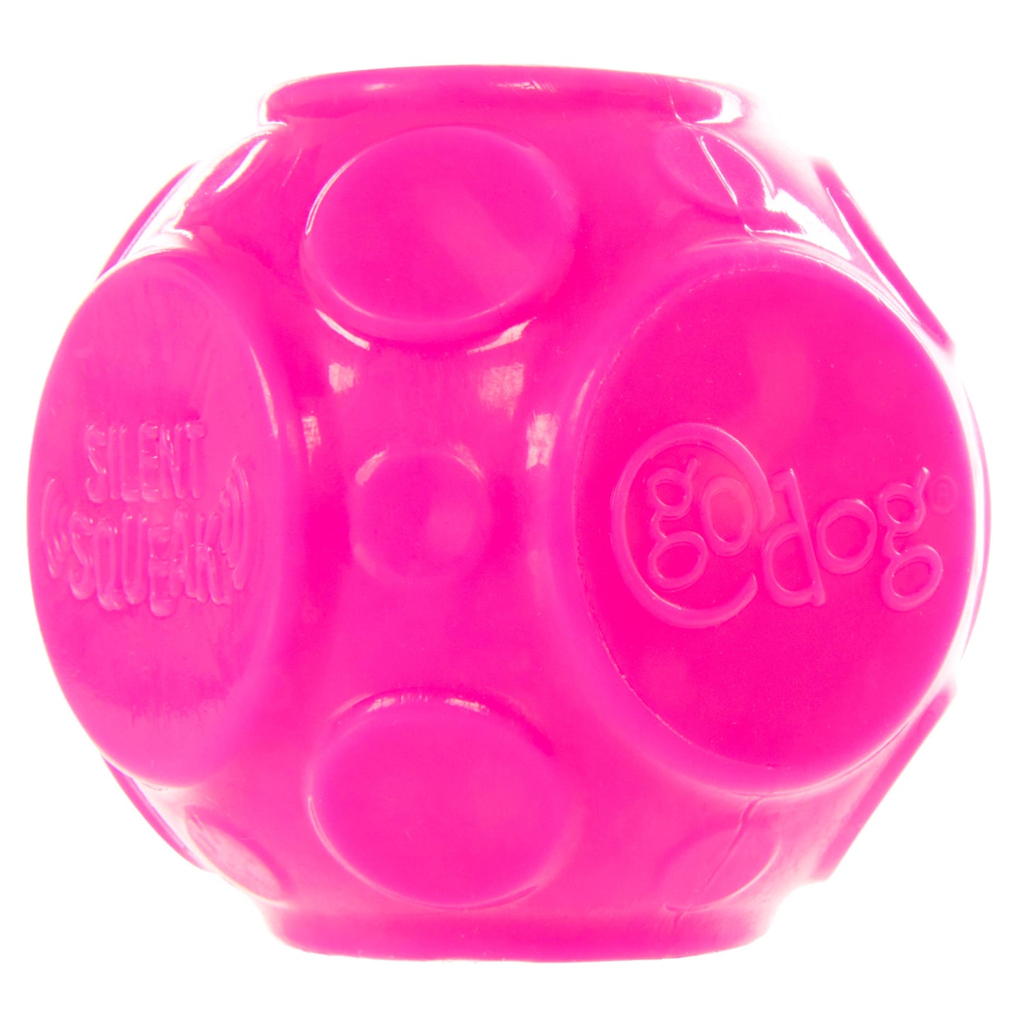 Pet Palette Distribution - GoDog Silent Squeaker Ball Dog Toy 2pk