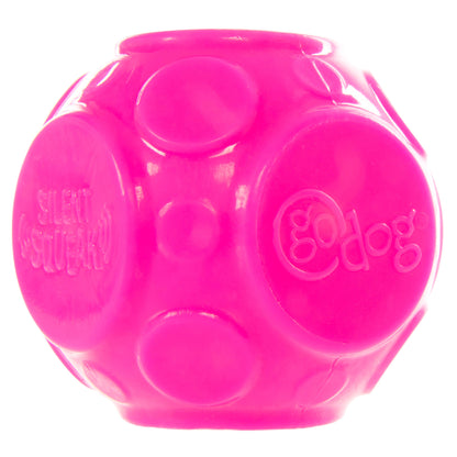 Pet Palette Distribution - GoDog Silent Squeaker Ball Dog Toy 2pk