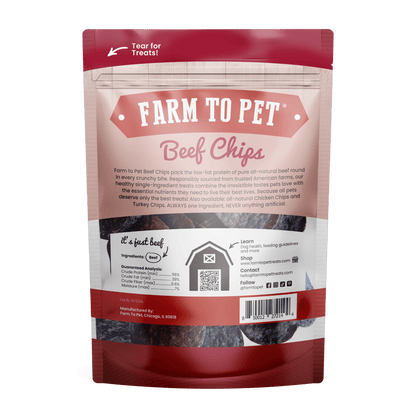 Farm to Pet - Beef Chips Dog Treats