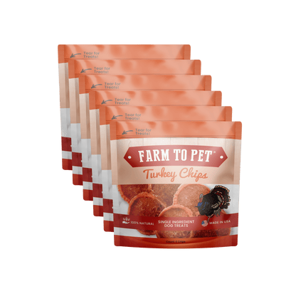 Farm to Pet - Turkey Chips Snack Packs for Dogs