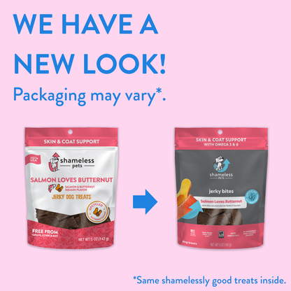 Shameless Pets - Salmon Loves Butternut Jerky Dog Treats