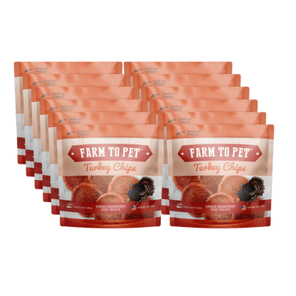 Farm to Pet - Turkey Chips Snack Packs for Dogs