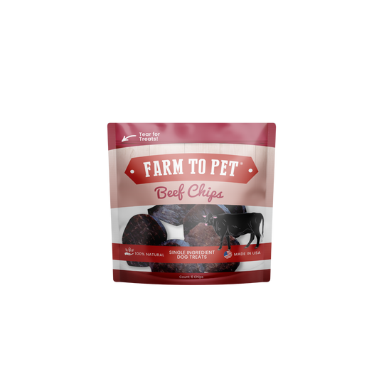 Farm to Pet - Beef Chips Snack Packs for Dogs