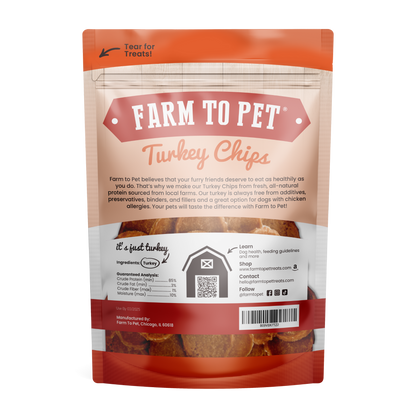 Farm to Pet - Turkey Chips Dog Treats