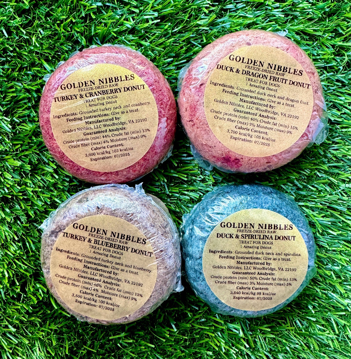 Golden Nibbles - Turkey & Cranberry Donut - Freeze-Dried