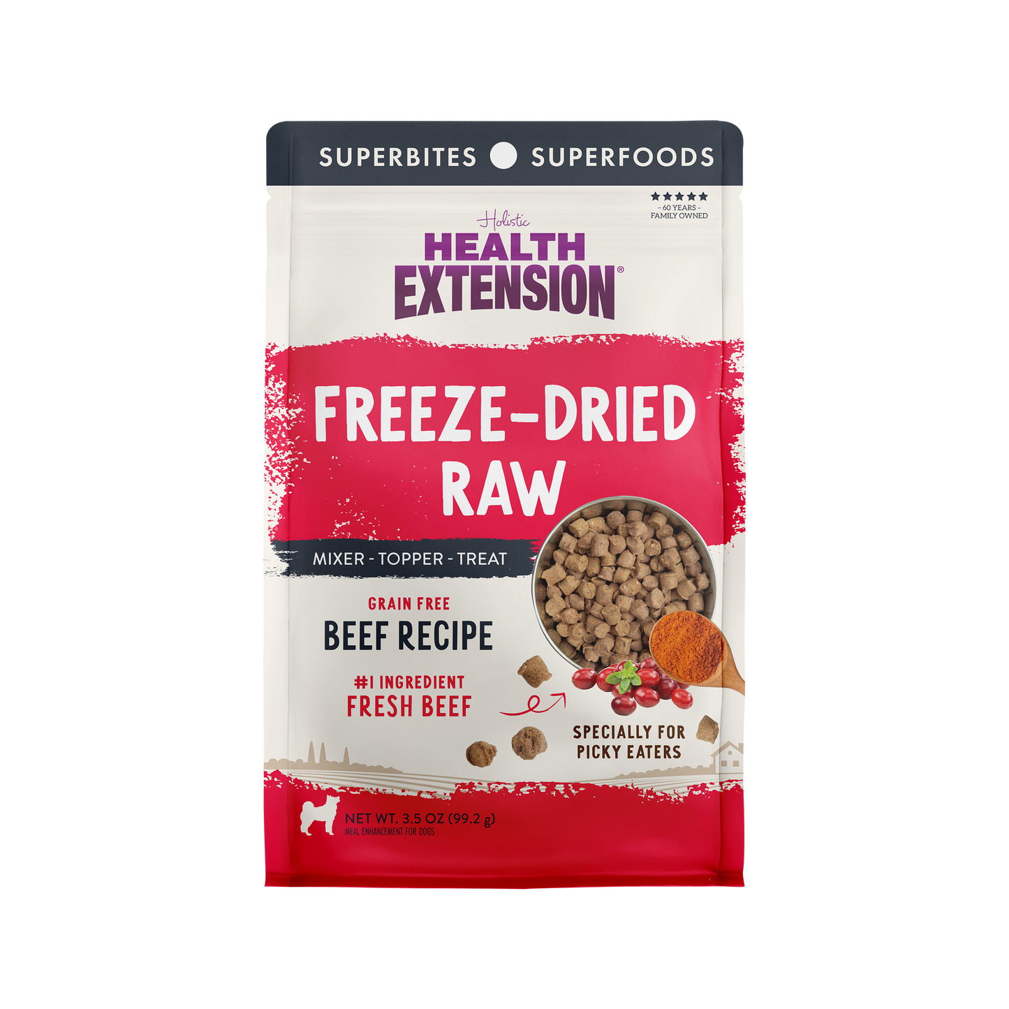Health Extension Pet Care - Freeze Dried Raw Beef Recipe