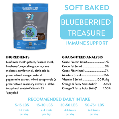 Shameless Pets - Blueberried Treasure Soft Baked Dog Treats