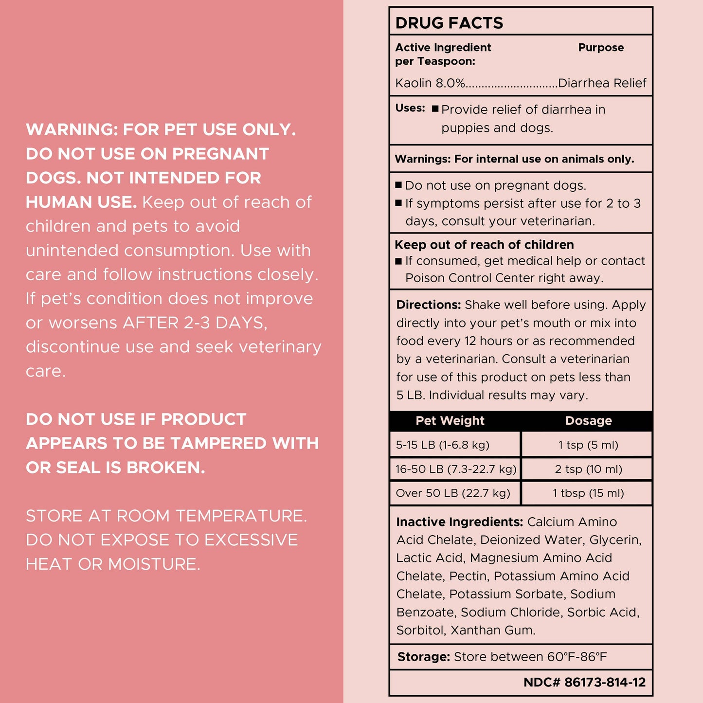 Chew + Heal - Stop the Diarrhea, Anti Diarrhea for Dogs