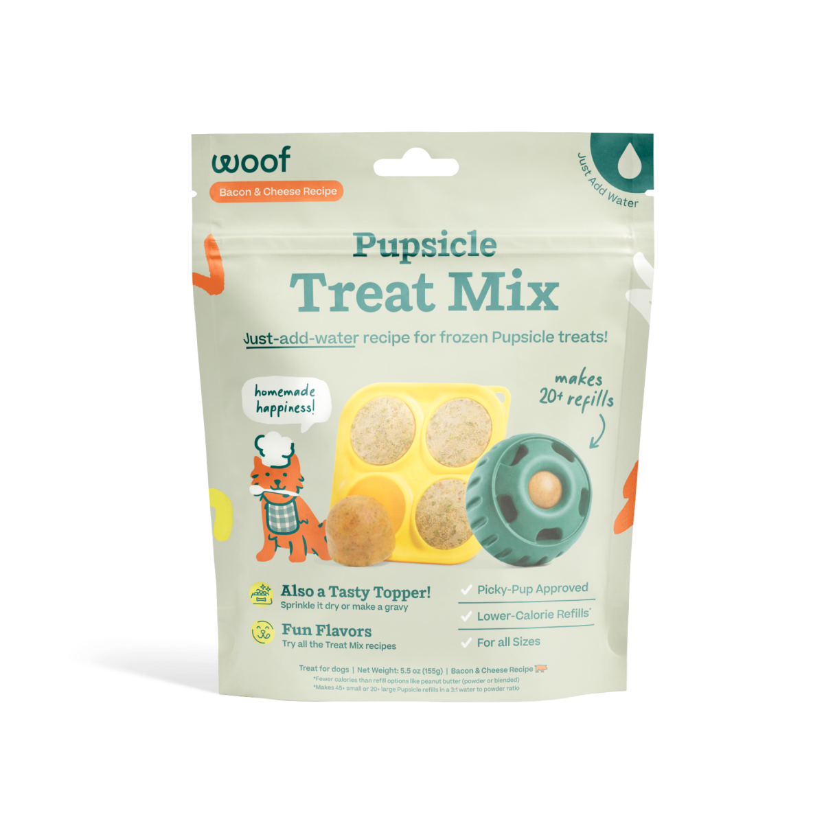 Woof - Pupsicle Treat Mix - Bacon & Cheese