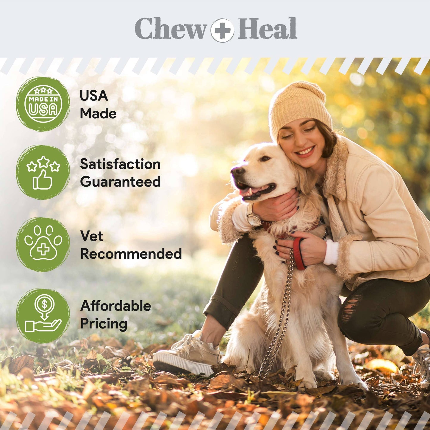 Chew + Heal - Liquid Bandage for Dogs, Pet First Aid Essential - 4 oz.