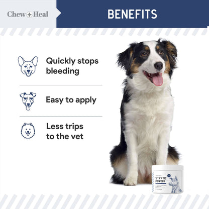 Chew + Heal - Chew + Heal Styptic Powder for Dogs, Cats and Birds