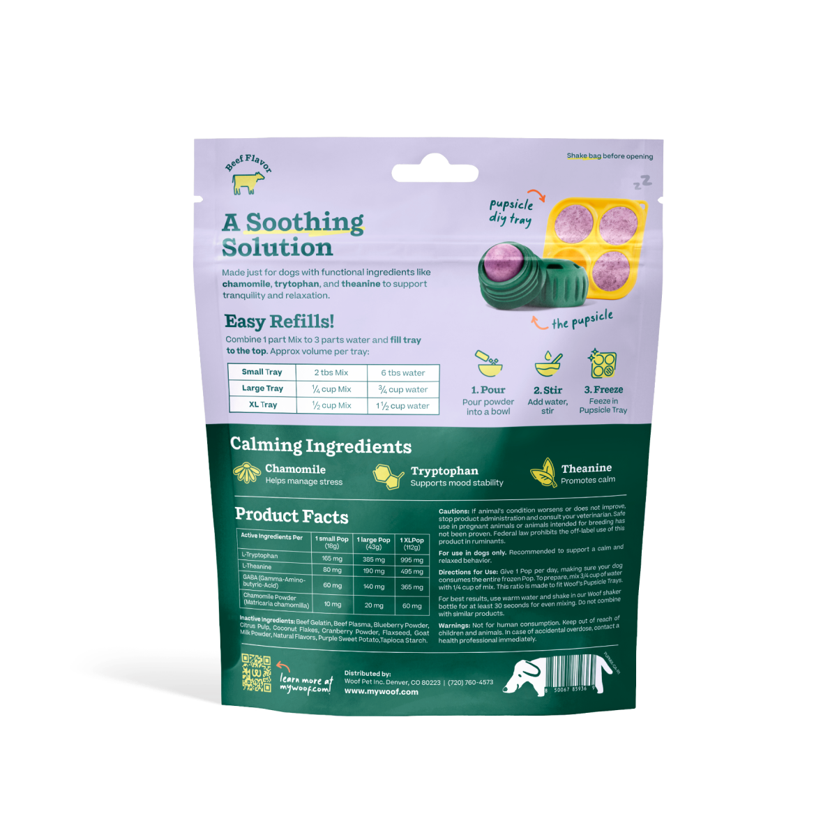 Woof - Pupsicle Treat Mix - Calming